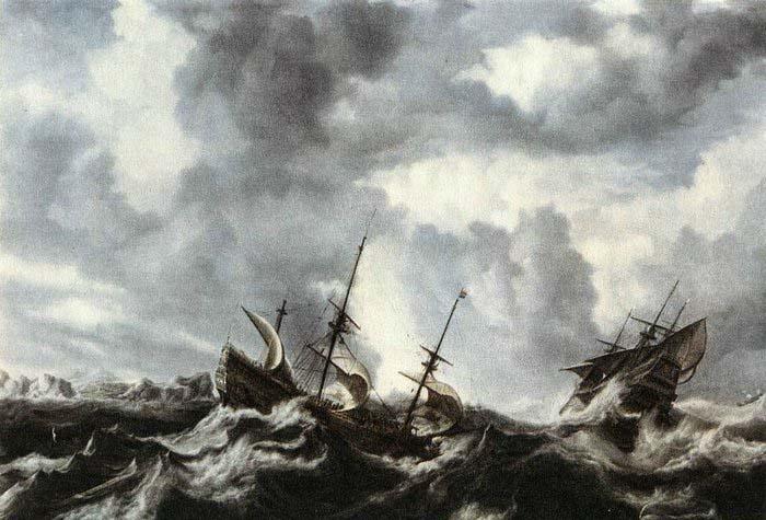 PEETERS, Bonaventura the Elder Storm on the Sea oil painting image